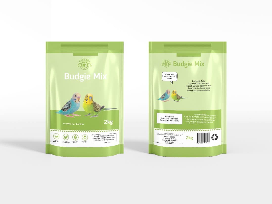 Picture of BUDGIE SEED MIX 2KG - The Happy Pet Place