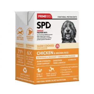 PRIME 100 SPD SLOW COOKED CHICKEN & BROWN RICE 354G