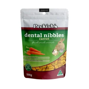 PECKISH DENTAL TREAT FOR SMALL ANIMALS CARROT 150GM