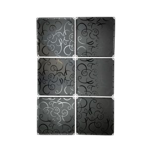 PIPSQUEAK CAVY SOLID PANELS BLACK 6 PACK (C&C Cage panels)