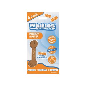 WHITIES PEANUT BUTTERS DENTAL CHEW 320G - 6 PACK