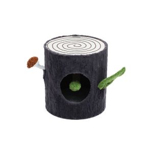 CATTITUDE CAT SCRATCH HIDEAWAY1 GREY TREETRUNK