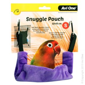 BIRD SNUGGLE POUCH SMALL GRAPE