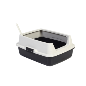 BONOFIDO HIGH RIM CAT LITTER TRAY WITH SPOON