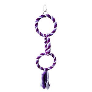 BONOFIDO TRIPLE RING SWING BIRD TOY