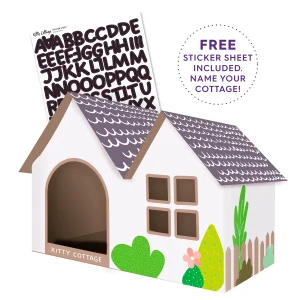 KAZOO KIITTY COTTAGE CARDBOARD HOUSE