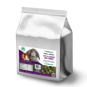 MULTICUBE SMALL ANIMAL LUCERNE & TEFF HAY CUBES 2KG