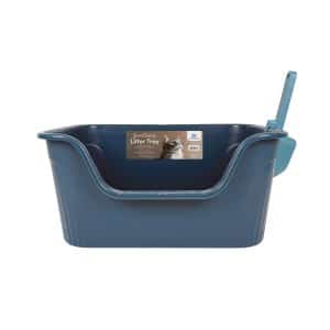 CATTITUDE CAT LITTER TRAY SANCTUARY MOONLIT BLUE LARGE