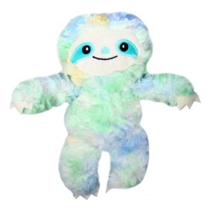 PET ONE EDGE TOY PLUSH SQUEAKY SLOTH 23CM H BLUE
