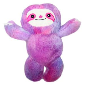 PET ONE DOG TOY PLUSH SQUEAKY SLOTH 23CM H