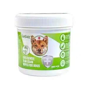 FURKIDZ TEAR STAIN WIPES FOR DOGS 200 JAR